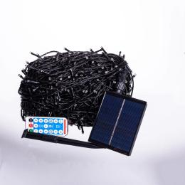 Гірлянда GarlandoPro 100 м 1000 LED Black Yellow з сонячною батареєю (SB1000L100MBY)