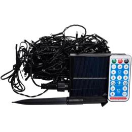 Гірлянда GarlandoPro 30 м 300 LED Black Yellow з сонячною батареєю (SB300L30MBY)