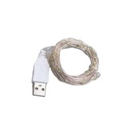 Гірлянда GarlandoPro 100 LED 10 м USB Yellow Роса (USB100L10MWY)
