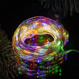 Гірлянда GarlandoPro USB на 200 led 20 м White Multi роса (USB200L20MWML)