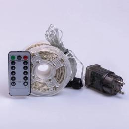 Гірлянда GarlandoPro 100 м на 1000 led White роса на пульті (1000L100MWW)