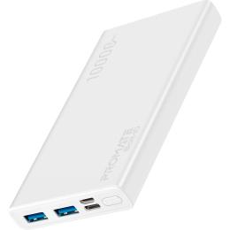 Зовнішній портативний акумулятор Promate Bolt-10 10000 mAh White (bolt-10.white)