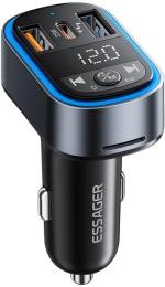 ФМ-модулятор Essager 35W BT 5.3 Car charger Black (ECCFM-CT0G-P)