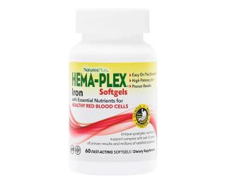 Натуральні добавки і екстракти Natures Plus Hema-Plex - 60 softgels (2023-10-3461)