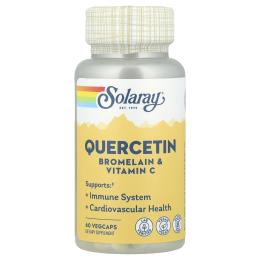 Натуральні добавки і екстракти Solaray Quercetin Bromelain &amp; Vitamin C - 60 vcaps (2023-10-6745)