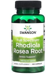 Натуральні добавки і екстракти Swanson Rhodiola Rosea Rood 400mg - 100caps (100-81-8839634-20)