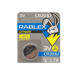 Батарейка Rablex таблетка 3V CR2032 (44725)