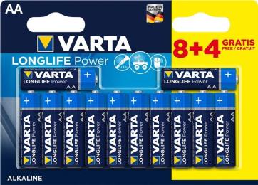 Батарейка Varta Longlife Power лужна AA блістер, 12 шт (04906121772)