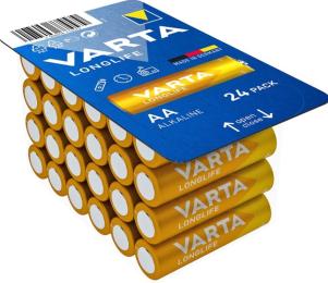 Батарейка Varta Longlife лужна AA блістер, 24 шт (04106301134)