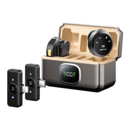 Мікрофонна радіосистема Remax K22 dual-mic (iP/Type-C) Tarnish