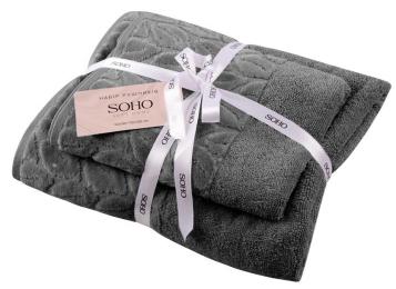 Рушник SOHO Fiji 50х90 + 70х140 см Gray 2 шт