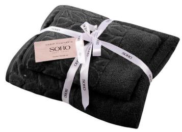 Рушник SOHO Sophia 50х90 + 70х140 см Graphite 2 шт
