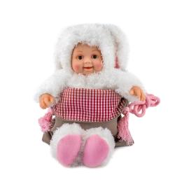 Лялька Anne Geddes Маленьке зайченя з сумкою та стікерами 23 см (21072)