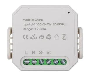 Реле Tuya Wi-Fi MS01 1 CT White (HS084080)