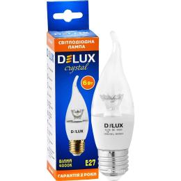 Світлодіодна лампа Delux BL37B 6 Вт tail 4000K 220В E27 crystal 3шт (90016739)