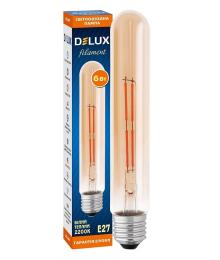Світлодіодна лампа Delux LR-39 6Вт E27 2200К T30 amber_filament (90018154)