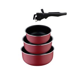 Ківш Bergner Click &amp; cook, 16/18/20 см 4 предмети (BG-31608-RD)