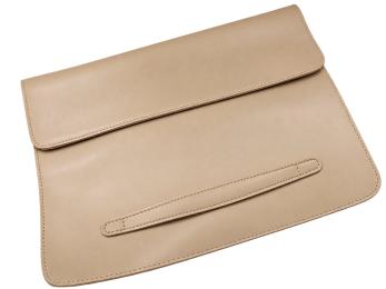 Чохол для ноутбука Infinity Eko Leather MacBook Air/Pro 16 Cream (Уцінений)