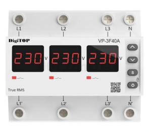 Реле DigiTOP VP-3F40А M6R White