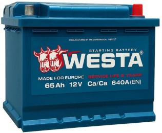 Автомобільний акумулятор Westa 6CT-65Аh АзЕ (WPR650)