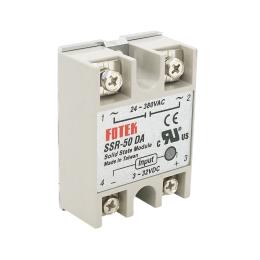 Реле Voltronic Fotek SSR-50DA 50А 24-380VAC Beige
