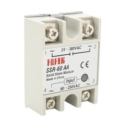 Реле Voltronic Fofer SSR-60AA 60А 24-380В AC Beige