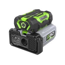 Інвертор напруги EGO PAD5001E KIT, 56В-220В, 400Вт, LED-ліхтар, 3 USB порта + АКБ 2, 5А * год