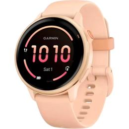 Смарт-годинник Garmin Vivoactive 6 Metallic Pink Dawn with Bone Band (010-02985-05)