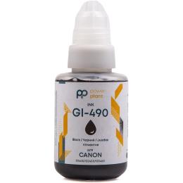 Чорнило для принтера PowerPlant GI-490 для Canon G1400/G2400/G3400 140г Black пігментне (PP490BP)