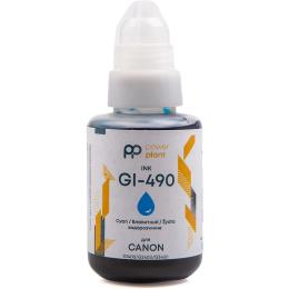 Чорнило для принтера PowerPlant GI-490 для Canon G1400/G2400/G3400 140г Cyan водорозчинне (PP490C)