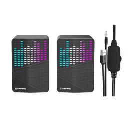 Акустична система ColorWay SoundWave 2.0 RGB USB Black (CW-SPU06BK)