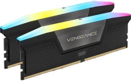 Оперативна память Corsair 16GB (2x8GB) DDR5 5200 MHz CL40 Vengeance RGB Black (CMH16GX5M2B5200C40)
