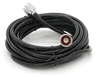 Коаксіальний кабель Voltronic 10 метрів, N Type Male (тато, штекер) з двох сторін Black