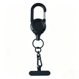 Ремінець для смартфона Infinity Retra Anti-Theft Phone Holder Black з карабіном