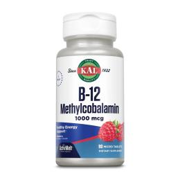 Вітамінно-мінеральний комплекс B-12 Methylcobalamin 1000 mcg - 90 tabs Raspberry (2023-10-4418)