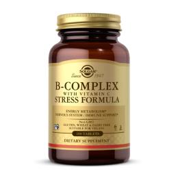 Вітаміни та мінерали Solgar B-Complex with Vitamin C Stress Formula - 100 tabs ( 2023-10-3700)