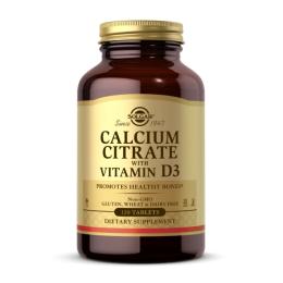 Вітаміни та мінерали Solgar Calcium Citrate with Vitamin D3 - 120 tabs ( 2023-10-3673)