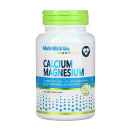 Вітаміни та мінерали NutriBiotic Calcium Magnesium - 100 caps ( 2023-10-5480)