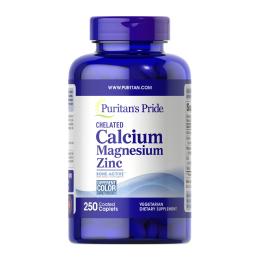 Вітаміни та мінерали Puritans Pride Calcium Magnesium Zinc - 250 caps ( 2023-10-2672)