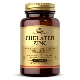 Вітаміни та мінерали Solgar Chelated Zinc - 100 tabs ( 2022-10-1520)