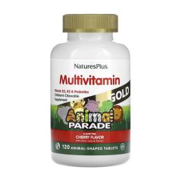 Вітаміни та мінерали Natures Plus Childrens Gold Multivitamin - 120 tabs Cherry (2023-10-4406)
