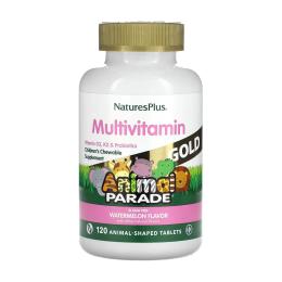 Вітаміни та мінерали Natures Plus Childrens Gold Multivitamin - 120 tabs Watermelon (2023-10-3239)