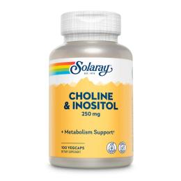 Вітаміни та мінерали Solaray Choline &amp; Inositol - 100 vcaps ( 2023-10-2386)