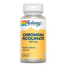 Вітаміни та мінерали Solaray Chromium Picolinate 200mcg - 50 tabs ( 2022-10-1789)