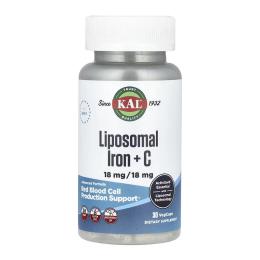 Вітамінно-мінеральний комплекс Liposomal Iron 18mg - 30 vcaps (2023-10-6993)