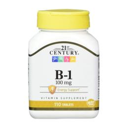 Вітамінно-мінеральний комплекс 21st Century B-1 100mg - 110 tabs (2023-10-7053)