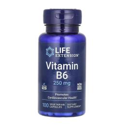 Вітаміни та мінерали Life Extension Vitamin B6 250 mg - 100 vcaps (2023-10-5139)