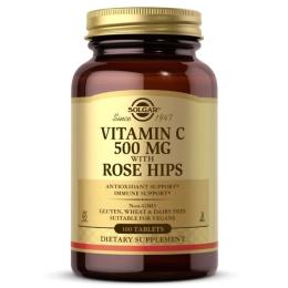 Вітаміни та мінерали Solgar Vitamin C with Rose Hips 500mg - 100 tabs ( 2024-11-0725)