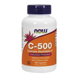Вітаміни та мінерали Now C-500 Calcium Ascorbate-C (100 caps) ( 08864-01)