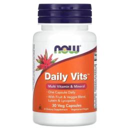 Вітаміни та мінерали Now Daily Vits (30 veg caps) ( 10732-01)